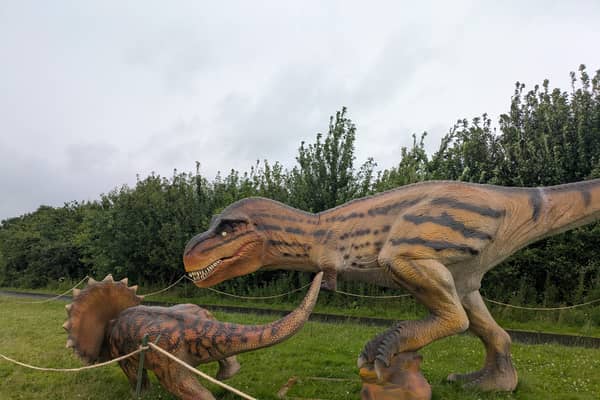 Animatronic dinosaurs at Glasgow's Lost Kingdom
