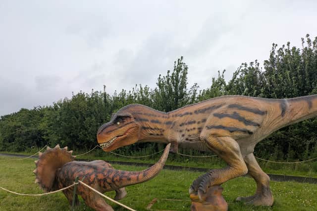 Animatronic dinosaurs at Glasgow's Lost Kingdom
