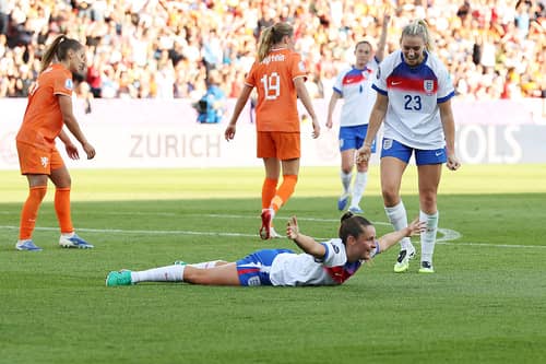 England face Wales in their final Group D game at the Women Euros 2025. Cr: Getty Images.