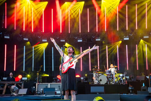 Biffy Clyro delighted fans at this year's festival.