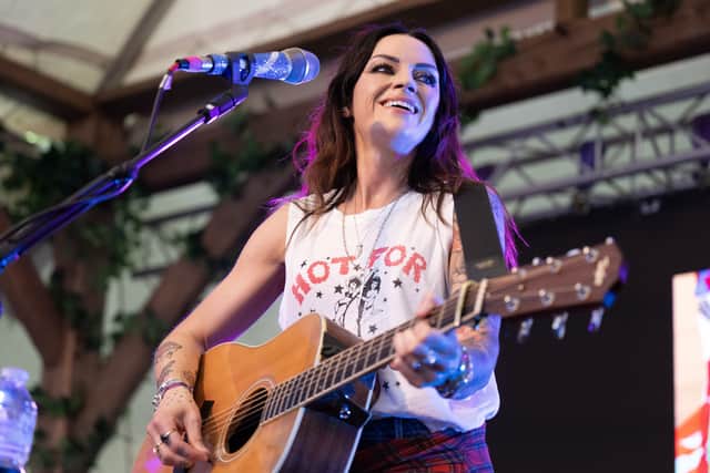 The legendary Scottish singer played a surprise set.