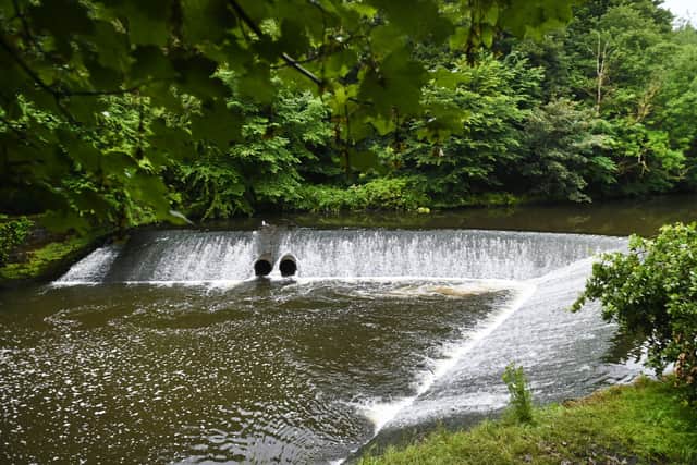 The weir on the River Kelvin