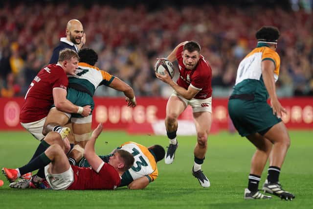 Ben White impressed for the British & Irish Lions against the Invitational AU & NZ XV in Adelaide.