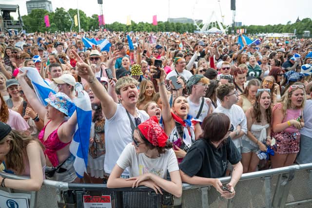 An incredible crowd turned up this weekend in Glasgow.