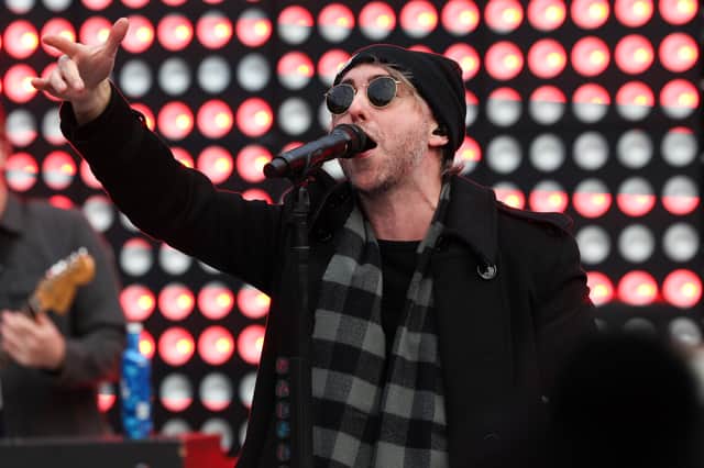 All Time Low performs.