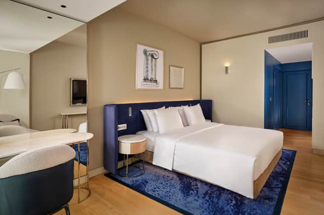 The rooms are designed to demonstrate the hotel's high quality