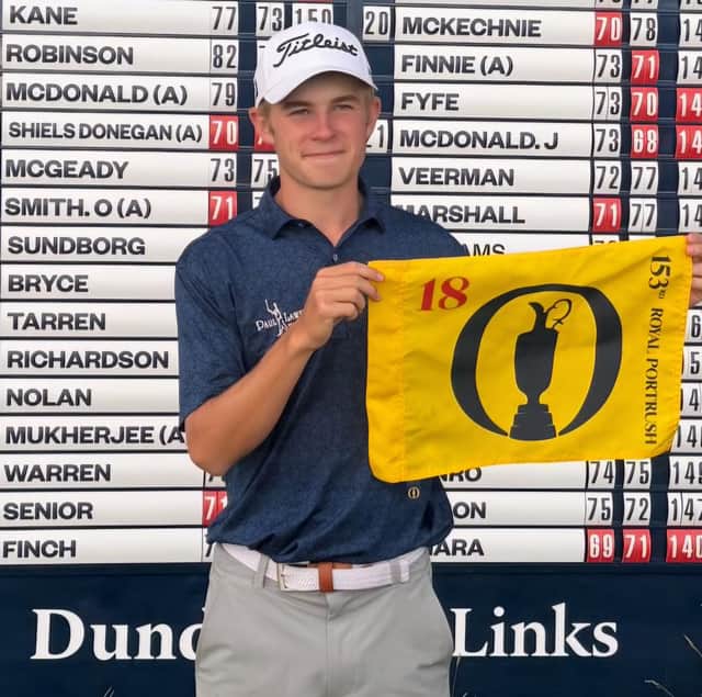 Connor Graham has been heavily backed to finish as the leading amateur at Royal Portrush