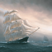 The Thermopylae Clipper built in Aberdeen and which set new records for speed in the Tea Races between Shanghai and London. PIC: AberdeenLine200.