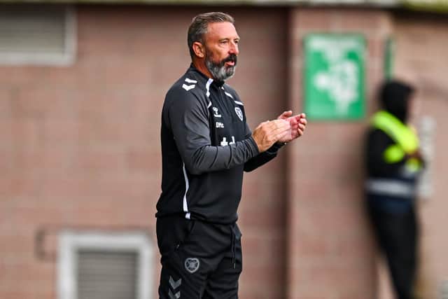 Derek McInnes revelled in Hearts' 4-0 win over Hamilton Accies.