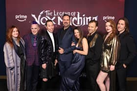 Ashley Johnson, Taliesin Jaffe, Sam Riegel, Travis Willingham, Laura Bailey, Liam O'Brien, Marisha Ray and Matthew Mercer attend The Legend of Vox Machina S3 Special Screening.