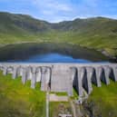  Aerial view over Cruachan Hydroelectric Dam 