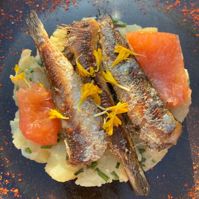 Sardines are served up in Le Bistro at Hôtel La Prison, Béziers.