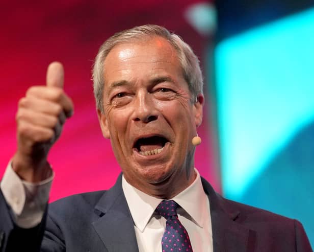 Nigel Farage will be delighted by the disarray within Labour's ranks (Picture: Christopher Furlong)