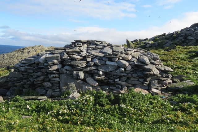 One of three beehive huts built 200 years ago that are still used today by the guga hunters to sleep in.