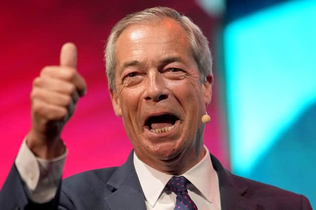 Nigel Farage will be delighted by the disarray within Labour's ranks (Picture: Christopher Furlong)
