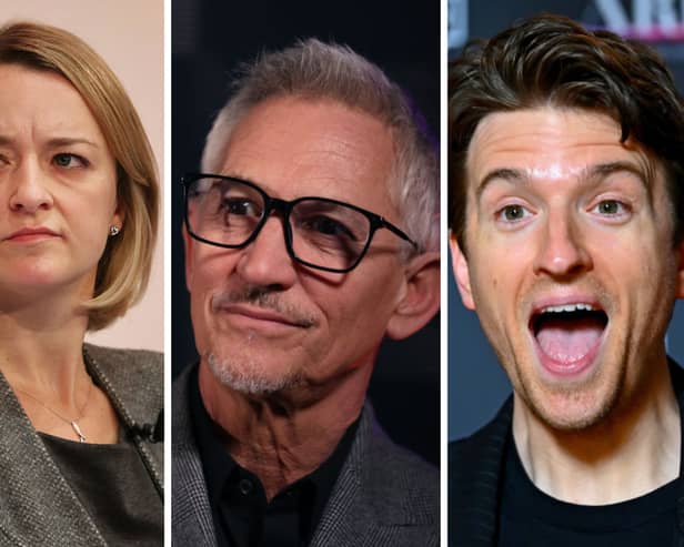 Three of the BBC's top earners for 2024/25.