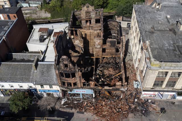 Boy, 12, charged in connection with fire that tore through Kilmarnock shops