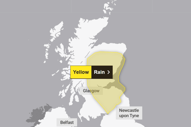 Warning for heavy rain and thunderstorms across Scotland this weekend
