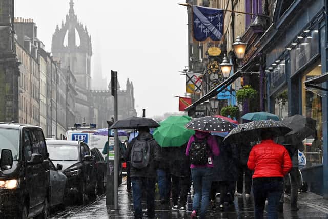 Warning for heavy rain and thunderstorms across Scotland this weekend