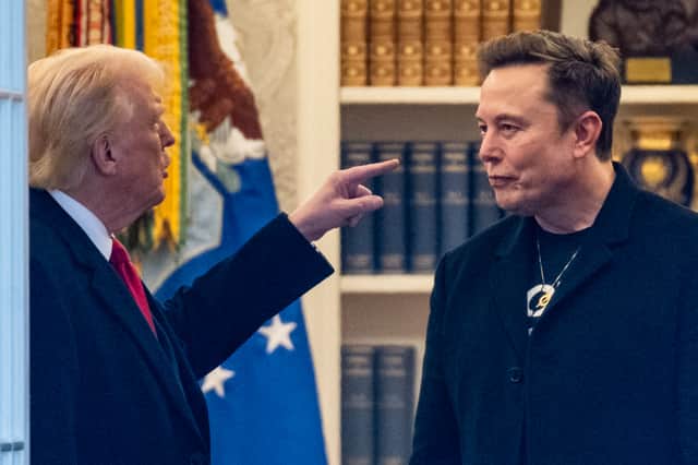 Elon Musk's claim that Donald Trump is mentioned in the Epstein Files has sparked a controversy that the US President is struggling to deal with (Picture: Roberto Schmidt)