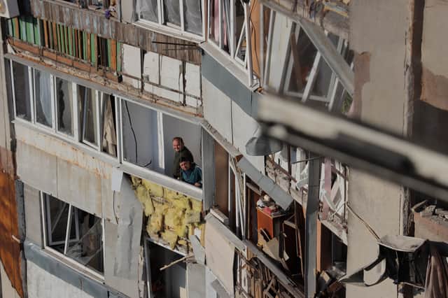 As Donald Trump prevaricates, Ukraine towns and cities are being pounded by Russian missiles (Picture: Oleksandr Gimanov)