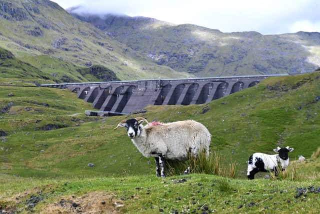 The dam at Cruachan Power Station: 'The Hollow Mountain'