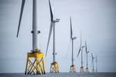 Giant turbines in the Seagreen windfarm off the coast of Montrose (Picture: Andy Buchanan)