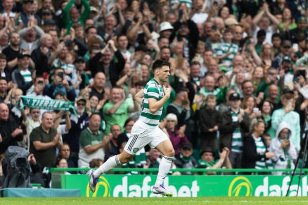 Celtic's Kieran Tierney comes on during an Adidas Cup friendly match against Newcastle United at Celtic Park. (Photo by Craig Foy / SNS Group)