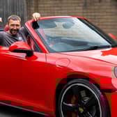 Michael Barton is a mad Liverpool FC fan - so the colour of his Porsche is perfect