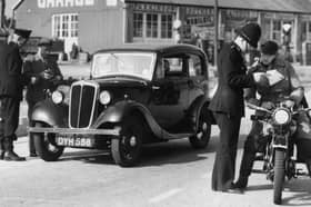 Roadblocks were set up across the UK during the Second World War (Picture: Chris Ware/Keystone)