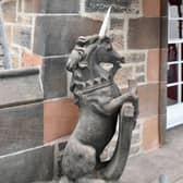 One of the restored unicorns