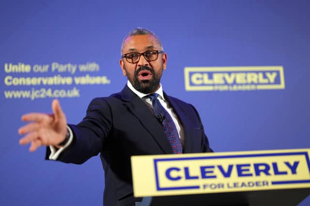 James Cleverly failed in his bid to become party leader but is now back on the Conservative front bench (Picture: Carl Court)