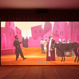 A still from Drama, by Wael Shawky