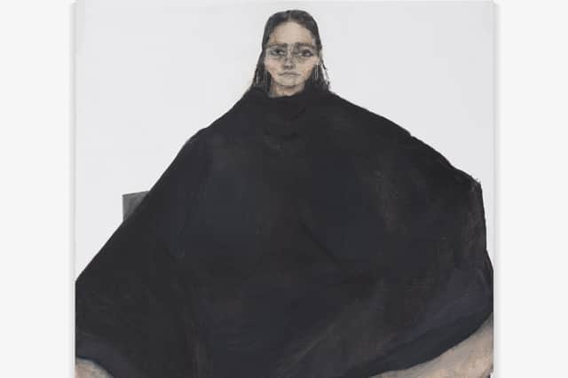Detail from Self Portrait as Critic by Aubrey Levinthal