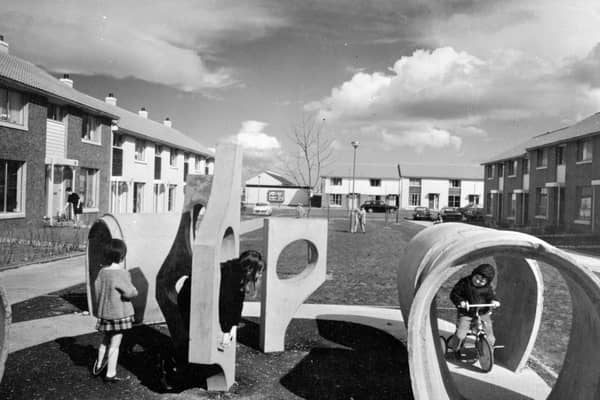 Children play in Glenrothes, one of five new towns created in Scotland by an Act of Parliament in 1946 (Picture: Keystone Features)
