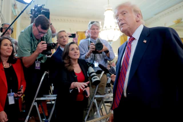 Many people in Scotland want Donald Trump to intervene decisively in the conflict in Gaza, and bring peace (Picture: Anna Moneymaker)