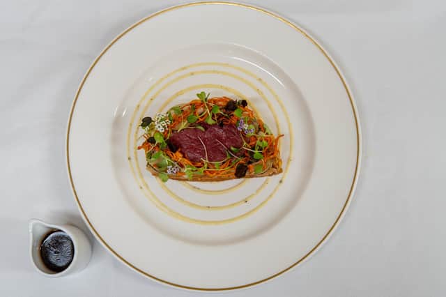 The succulent beef wellington dish enjoyed in The Soane Room