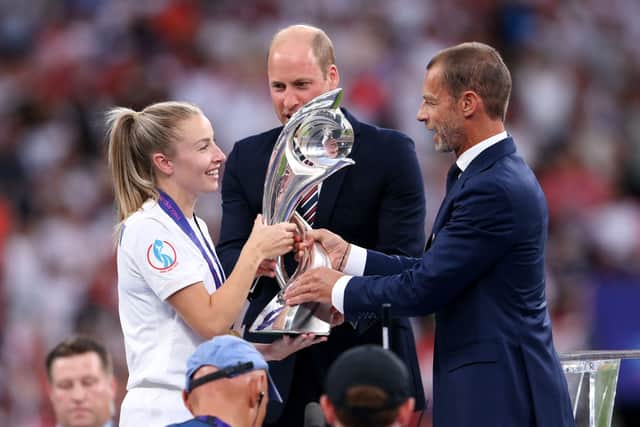 Can Leah Williamson and England retain their Women's European Championship title against Spain this Sunday? Cr: Getty Images.