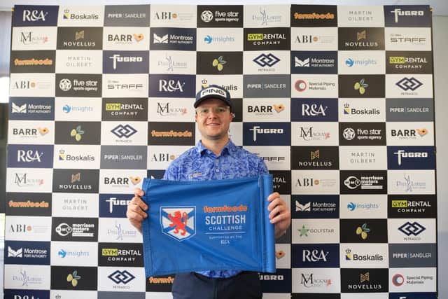 Rhys Thompson will be teeing up in next week’s Farmfoods Scottish Challenge supported by The R&A at Schloss Roxburghe in the Borders