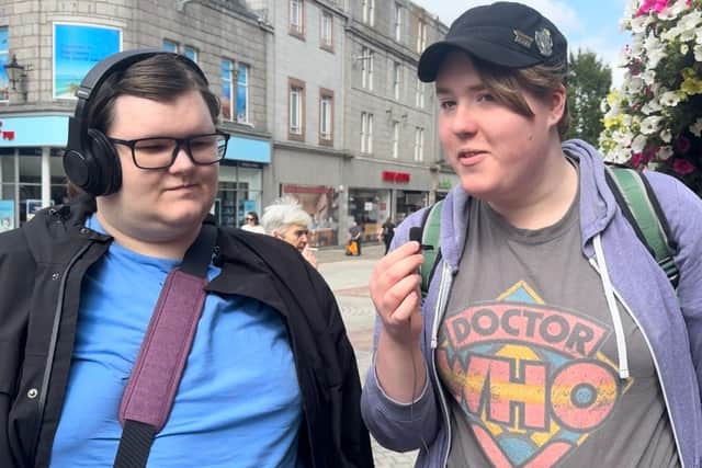 Ace Kinnaird and Melody Kidd said that Mr Trump ‘doesn’t deserve’ to be in Aberdeen.