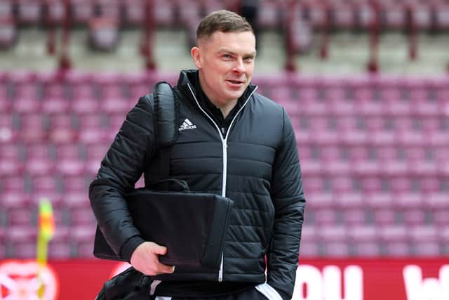 Referee John Beaton arrives ahead of a William Hill Premiership match between Hearts and Rangers at Tynecastle last season. (Photo by Mark Scates / SNS Group)