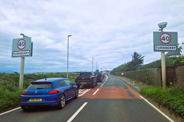 Tailbacks in Turnberry as Trump takes off