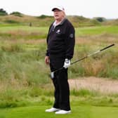 US President Donald Trump attends the opening of the Trump International Golf Links, the president's new golf course on the Menie Estate in Balmedie, Aberdeenshire. Picture: Jane Barlow/PA Wire