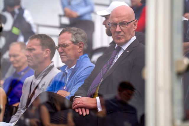 First Minister John Swinney was among those in attendance for the event at Trump International Scotland. Picture: Jane Barlow/PA