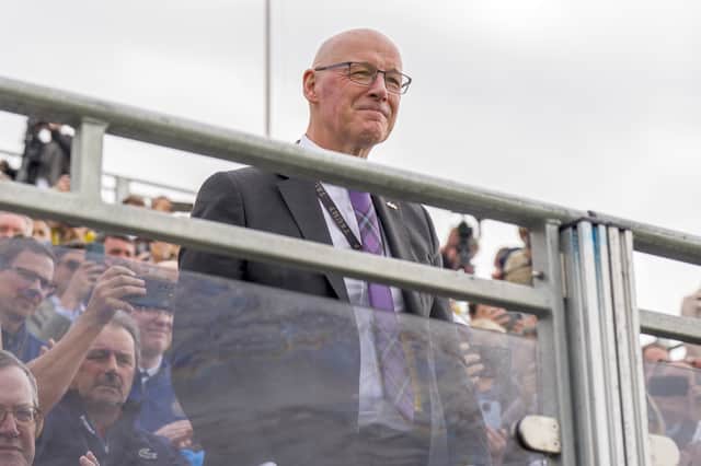 First Minister John Swinney attending the opening ceremony for a new course at Trump International in Aberdeenshire