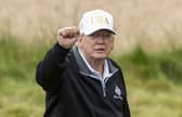 The grand opening of the new course marks the end of Trump's Scotland visit.