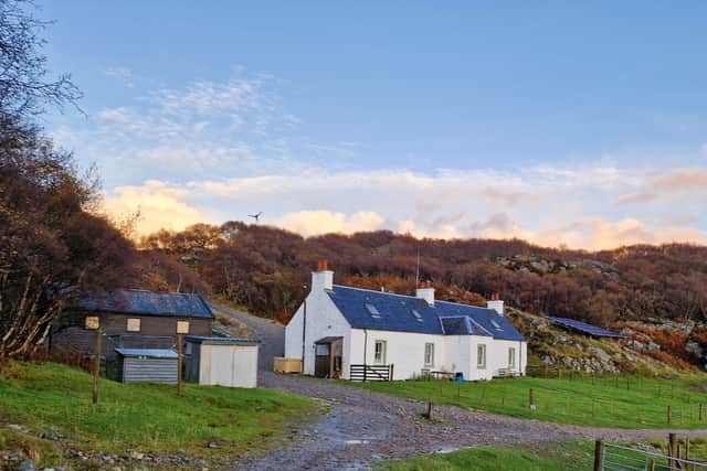 Rona Lodge, one of the properties on the island