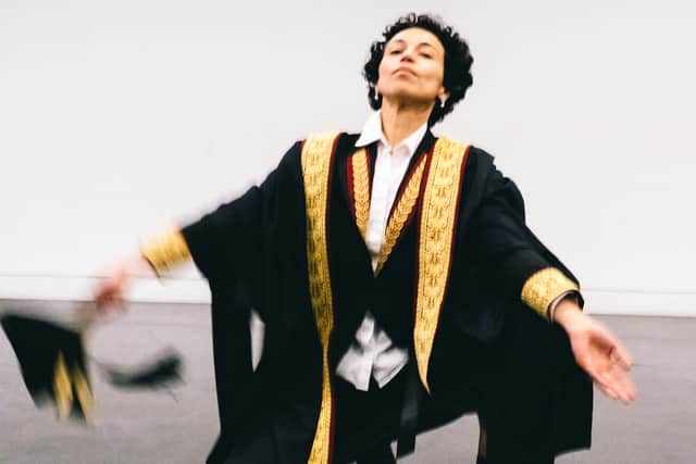 Scotland-based dancer and performer Farah Saleh explores the colonial roots of the occupation with her solo show, Balfour Reparations, at the 2025 Edinburgh Fringe.