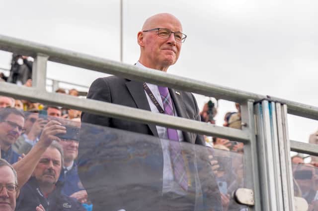 John Swinney was asked to stand up by Donald Trump as the US President lavished praise on the ‘terrific’ First Minister