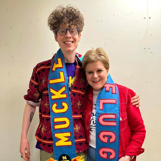 Michael Pedersen with former First Minister Nicola Sturgeon.